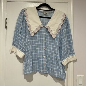 Plenty - tracy Reese blouse with statement color detail